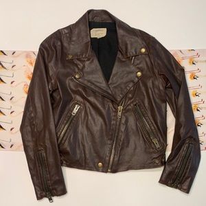 Current/Elliott - Brown Biker Jacket